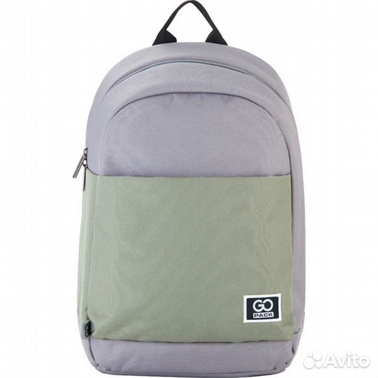 Рюкзак GoPack Сity 173-3 серый, хаки, GO21-173L-3
