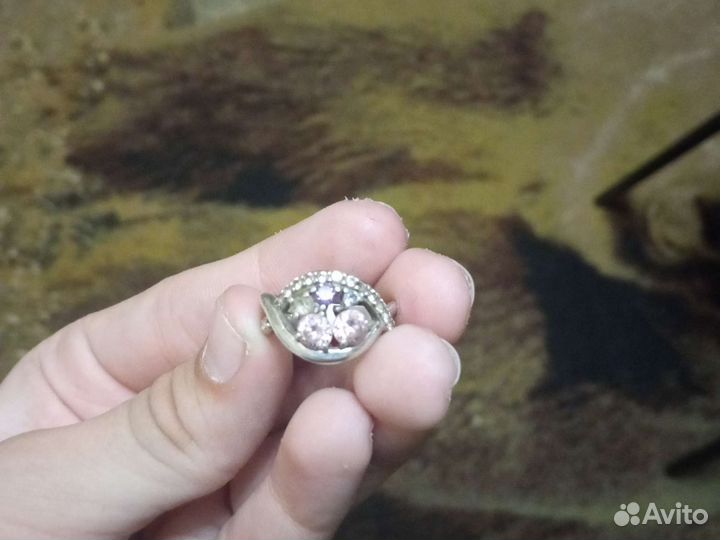 Кольцо серебро женское СССР