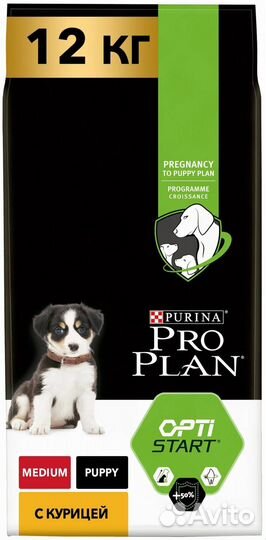 Pro Plan для собак щенков 12кг Стартер мелких и с