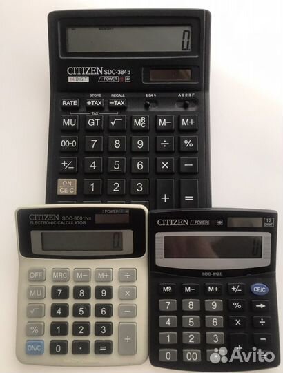 Калькулятор Citizen cdc384 II