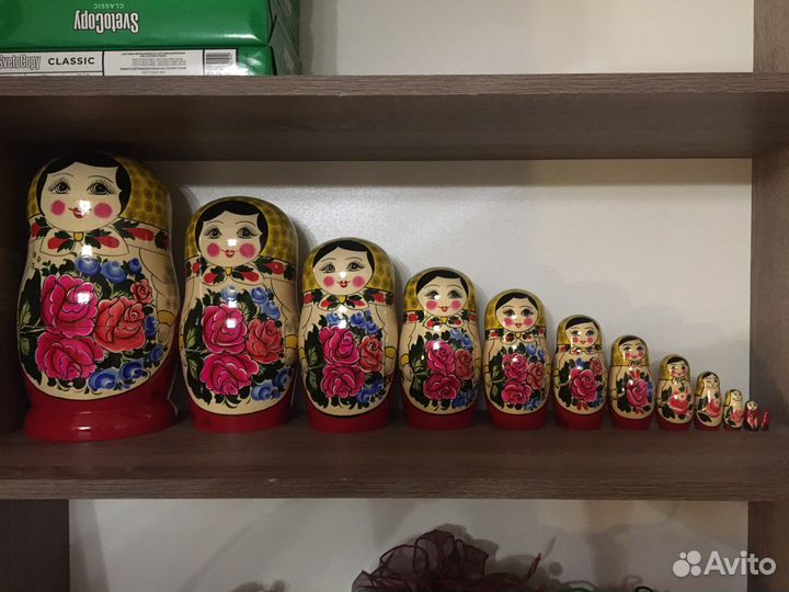 Матрешка 12 кукольная