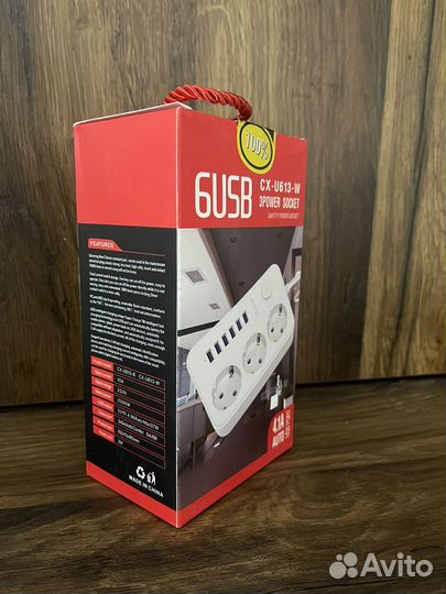 Сетевой фильтр с usb удлинитель бытовой 1.8м