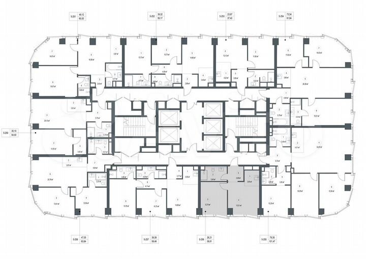 1-к. квартира, 38,8 м², 28/57 эт.