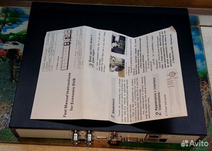 Видеорекордер на 4 аналог. камеры (новый)