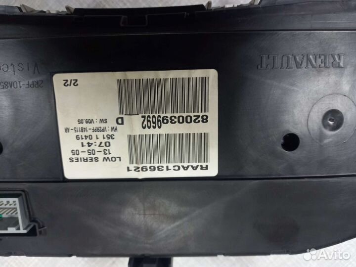 Панель приборов Renault Megan 2