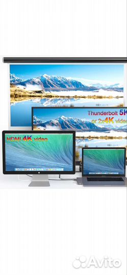 USB-C Хаб 8-в-1 для MacBook Pro SmartDelux UC-P8S