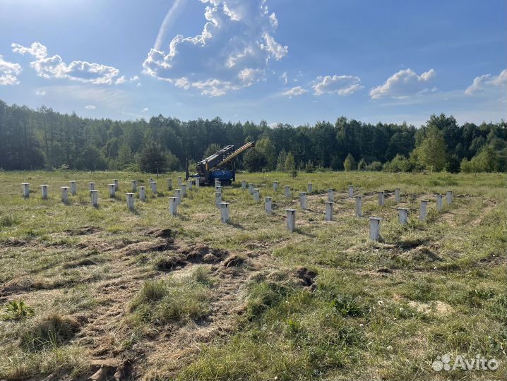 Забивные сваи с установкой под ключ