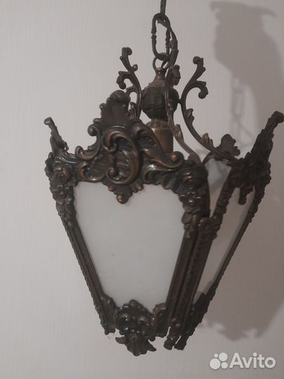 Винтажная люстра СССР (80-е) Бронза-латунь