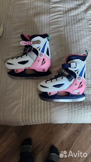 Коньки детские раздвижные 30-33р