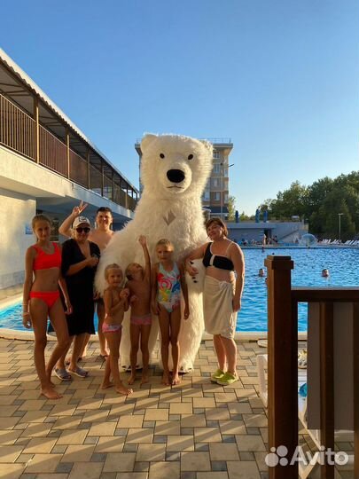 Большой Белый Мишка /Чебурашка / Ростовая кукла