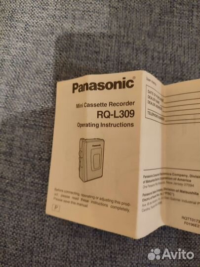 Диктофон Panasonic R Q L 309