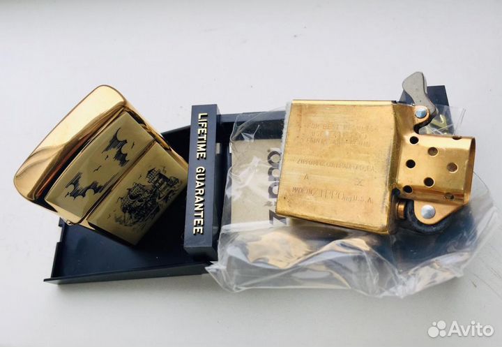 Zippo 208 с изображением корабля scrimshaw