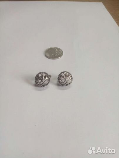Серьги серебро
