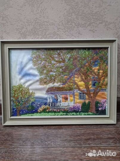 Картины из бисера формат а4