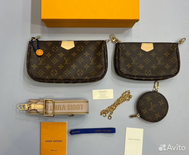 Louis Vuitton Multi Pochette женская сумка