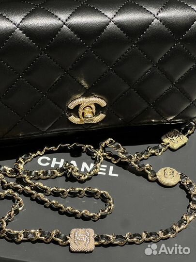 Сумка Chanel кожаная черная