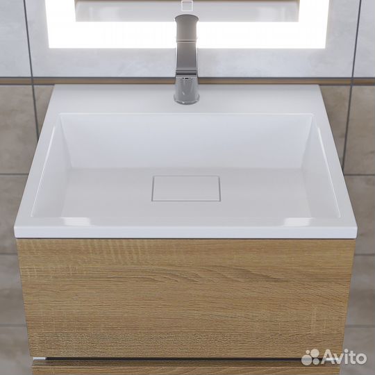 Раковина для ванной белая глянцевая