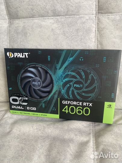 Видеокарта rtx 4060 8gb dual OC palit