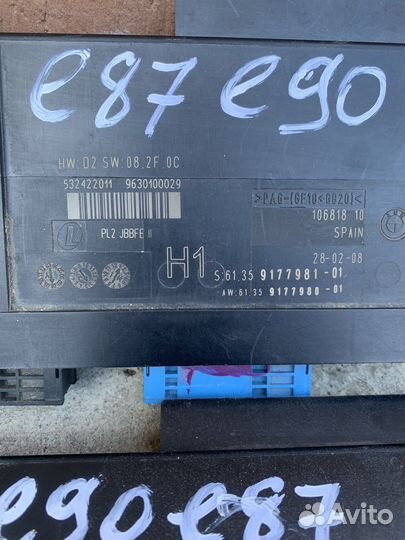 Блок комфорта jbbfe бмв е90,е87