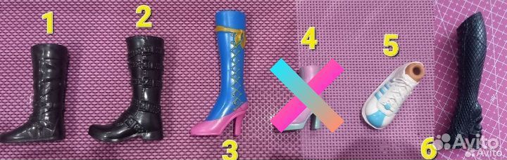 Непарная обувь для кукол Винкс, Мокси, Братц, мх