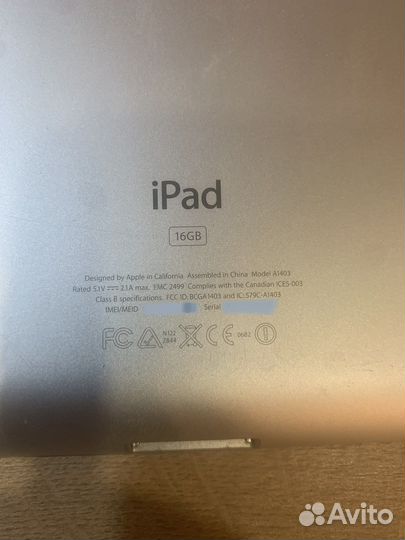 iPad 3 Retina WI-FI+Sim 16Gb A1403