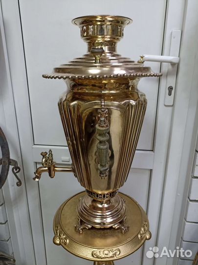 Самовар старинный на дровах.Баташев