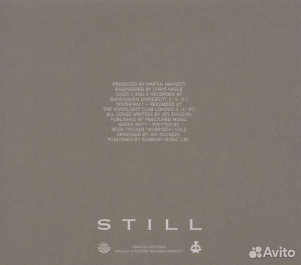 Joy Division - Still (Remastered Reissue) (2 CD)