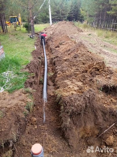 Канализация, выгребная яма, септик из Ж/Б колец