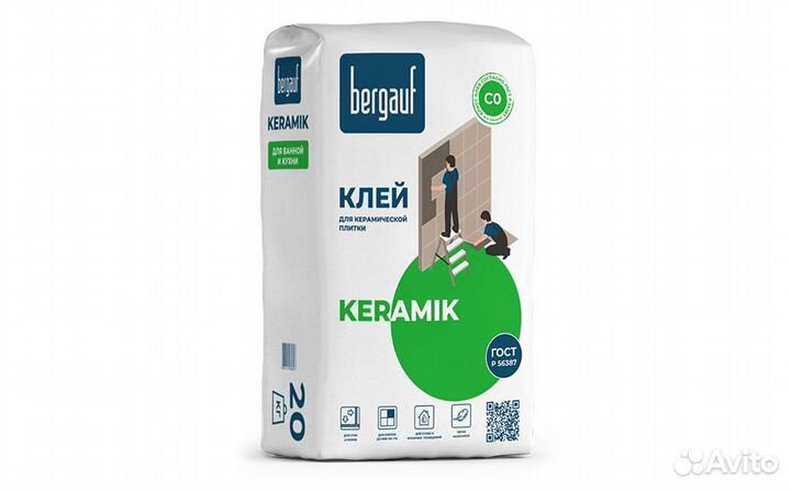 Плиточный клей Bergauf keramik, 25 кг