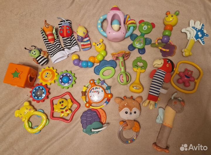 Набор игрушки погремушки грызунки 22шт