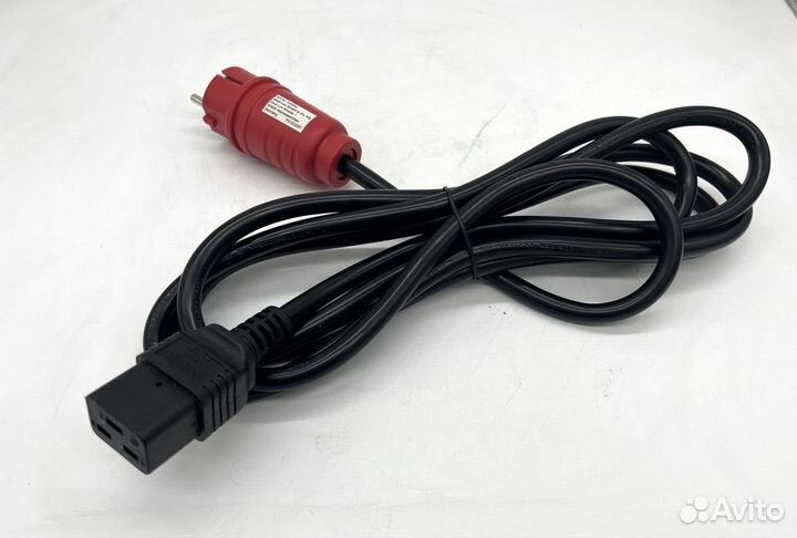 Кабель, шнур питания С19, евро вилка, 3 метра