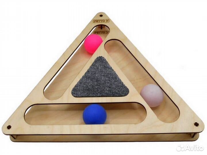 Игровой комплекс Треугольник с шариками c когтеточ