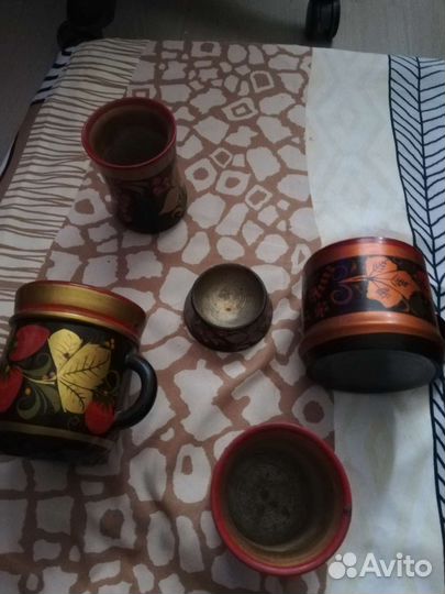 Хохломская утварь разная