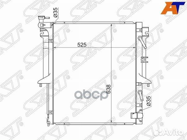 MC000L200 SAT Радиатор охлаждения MC000L200 Sat