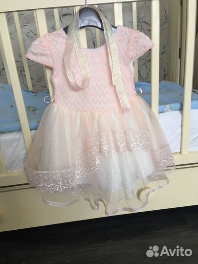 2 платья для девочки 86