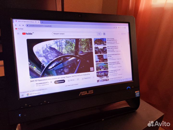 Моноблок Asus, W10, SSD, 2xCom, сенсорный экран
