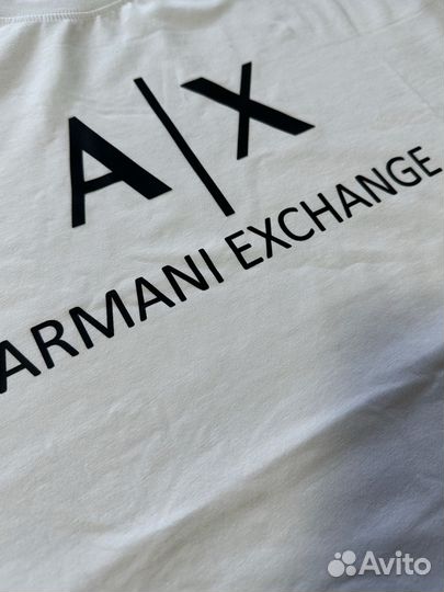 Футболка Armani Exchange AX белая мужская