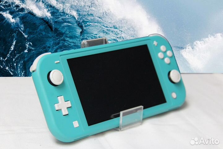 Прошитый Nintendo Switch Lite Голубой 128гб Б/У