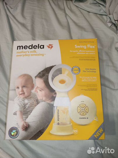Молокоотсос medela swing flex электрический