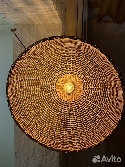 Абажур плетеный