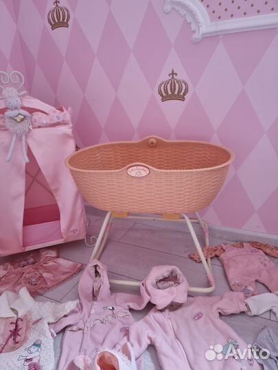 Одежда, шкаф, колыбель baby annabell