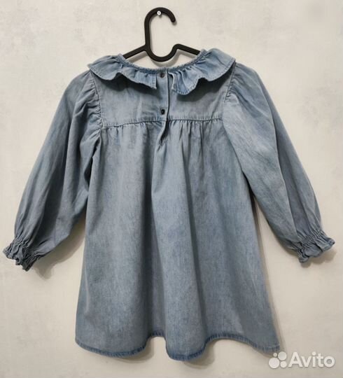 Джинсовое платье для девочки 116 Next