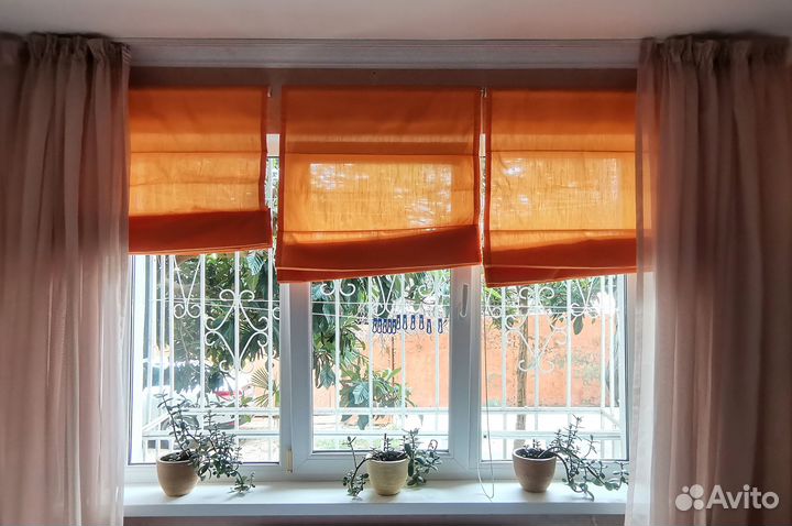 Римские шторы с механизмом 3шт. Рулонные шторы 2шт