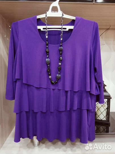 Украшение на шею с натуральными камнями