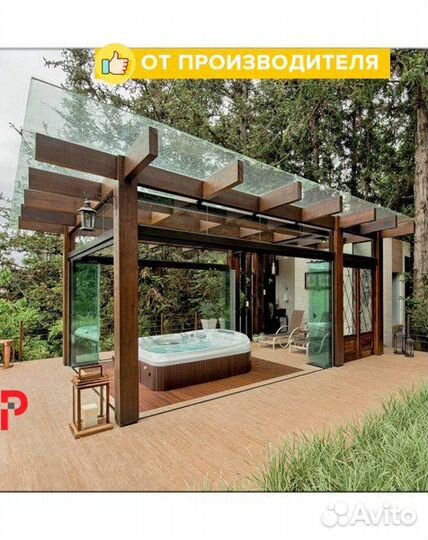 Стеклянный козырек