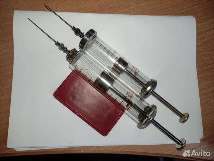 Шприцы стеклянные многоразовые