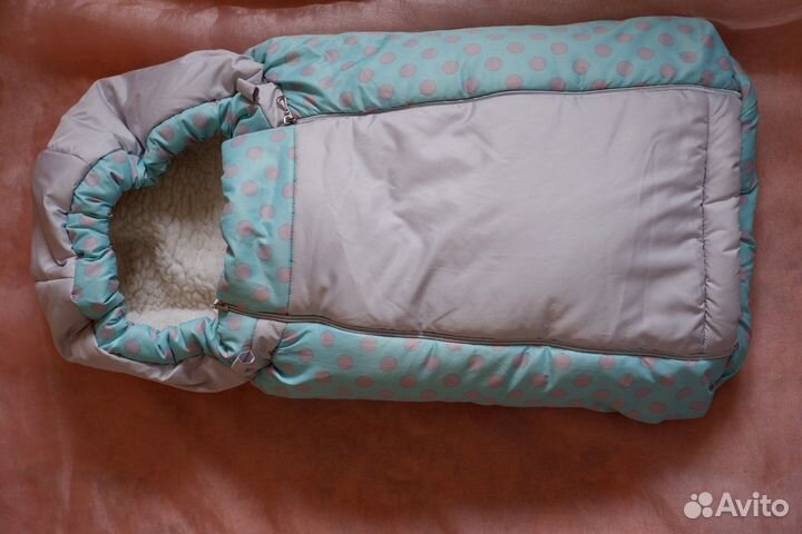 Конверт на выписку, в коляску зимний+ вкладыш