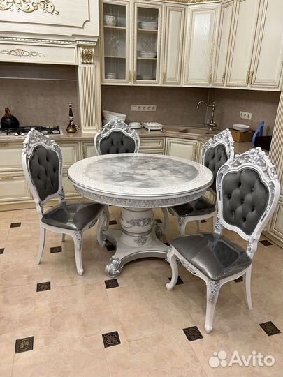 Стол Gold Стулья Шейх