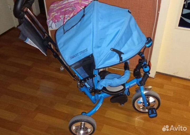 Детский велосипед коляска с ручкой