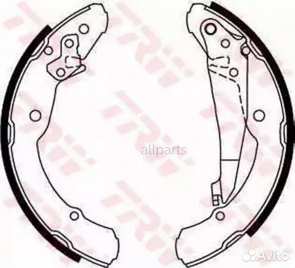 TRW GS8639 Колодки торм барабан к-т задн